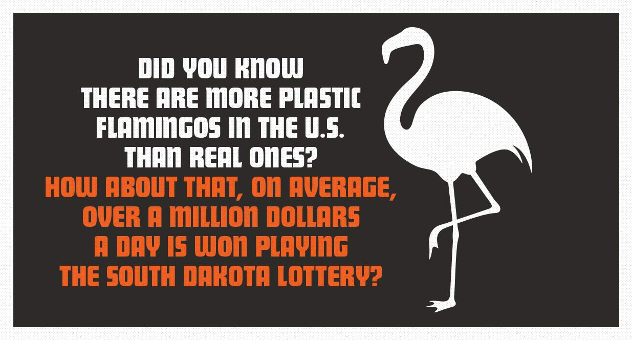 Flamingo signage SD Lottery