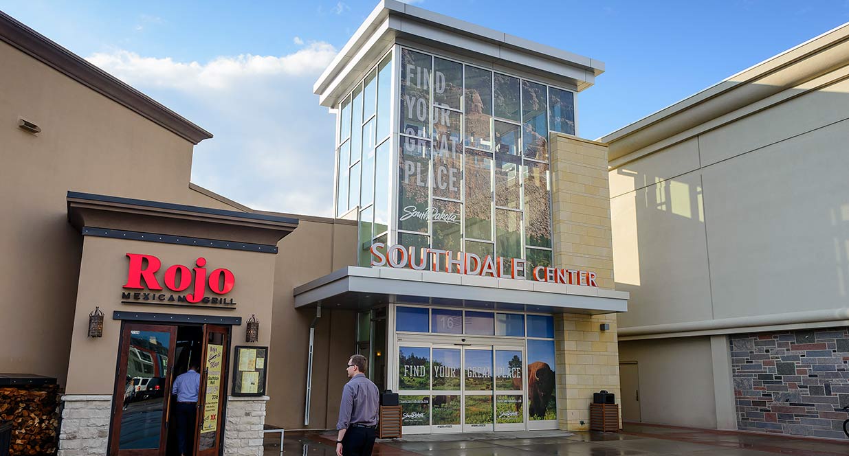 Southdale Mall with Find Your Great Place Signage