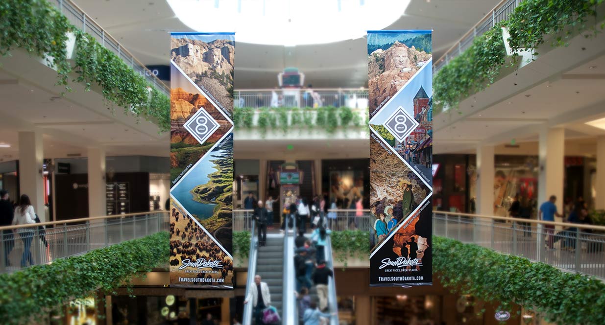 Southdale Mall with Find Your Great Place Signage