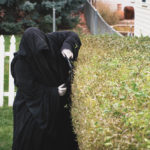Jim Reaper cutting hedges