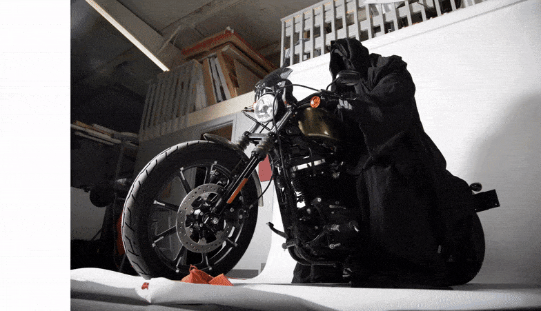 Reaper on Motorcycle