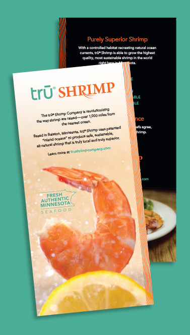 Tru Shrimp print material