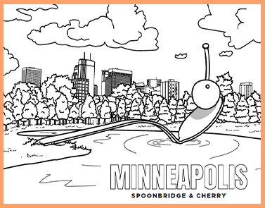 Minneapolis Spoonbridge & Cheery | Lawrence & Schiller Coloring Pages