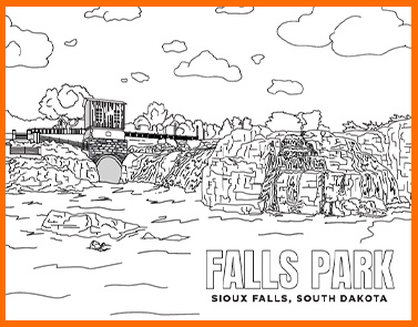 Falls Park | Lawrence & Schiller Coloring Pages