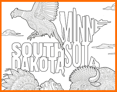 Minnesota & South Dakota | Lawrence & Schiller Coloring Pages