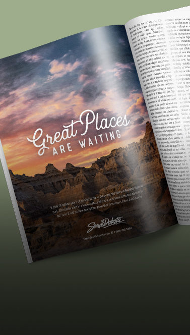 Great Places Are Waiting Spread | South Dakota Tourism