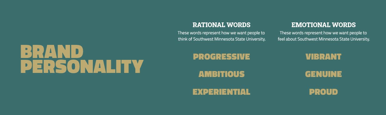 Brand Personality | Southwest Minnesota State University