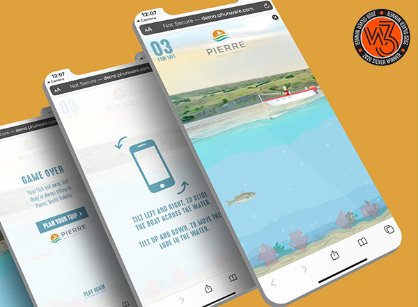 Visit Pierre Game for Mobile | W3 Award