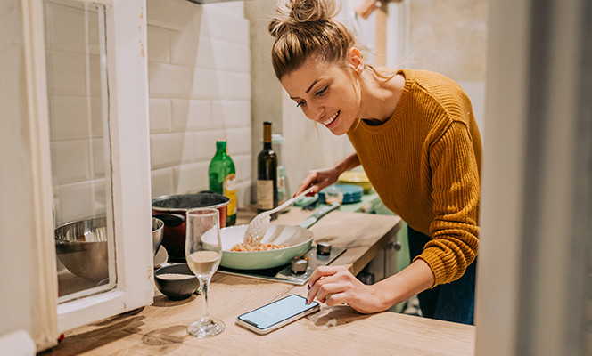 woman cooking | Creativity during COVID