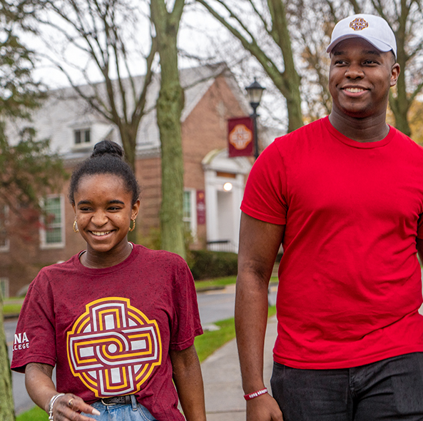 Students on Iona Campus