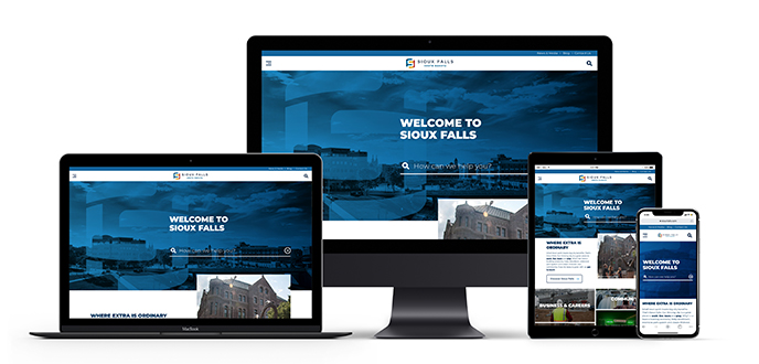 Sioux Falls Websites mockups