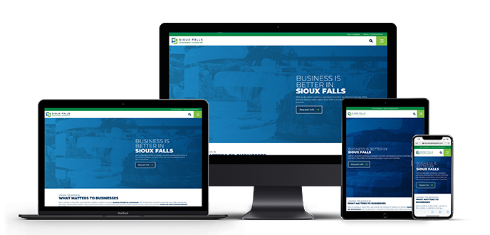 Sioux Falls Websites mockups