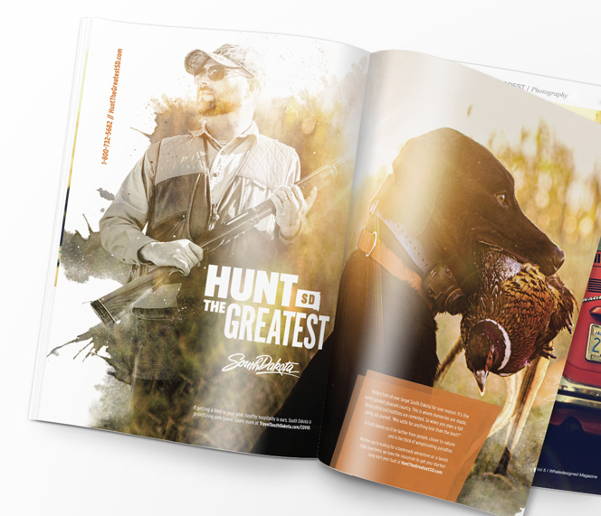 hunt the greatest website magazine spread