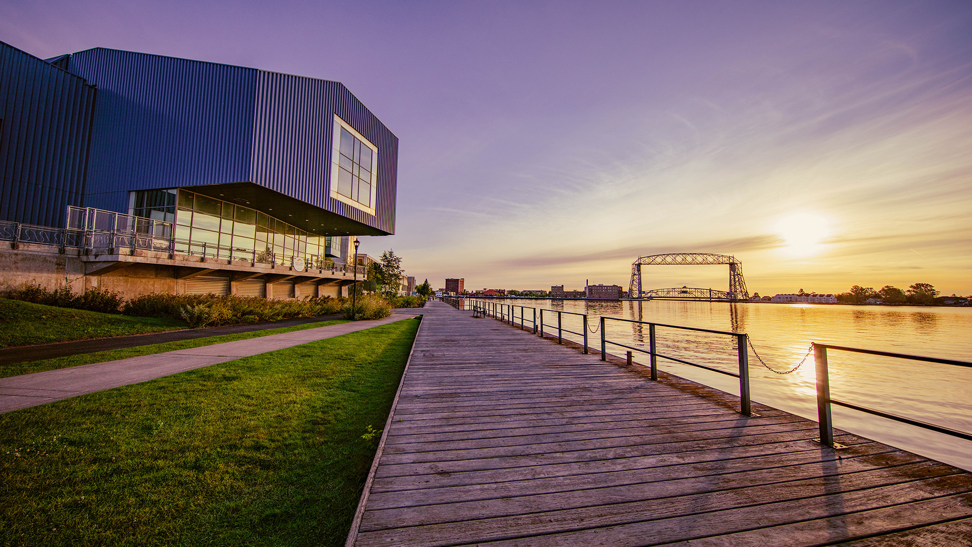 house and boardwalk on the pier