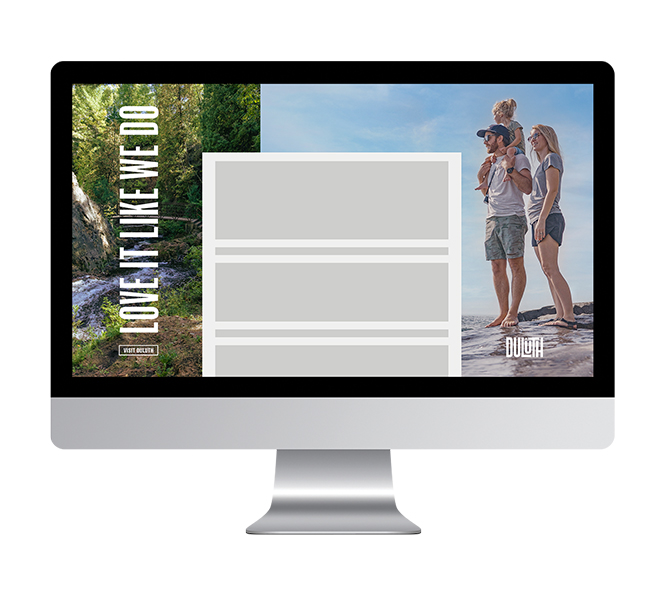 duluth website mockup