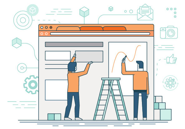 Website Building Illustration