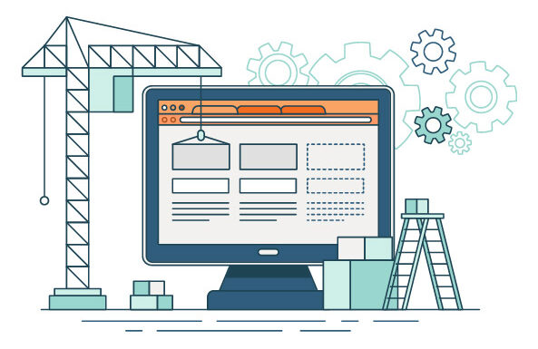 Website Construction Illustration