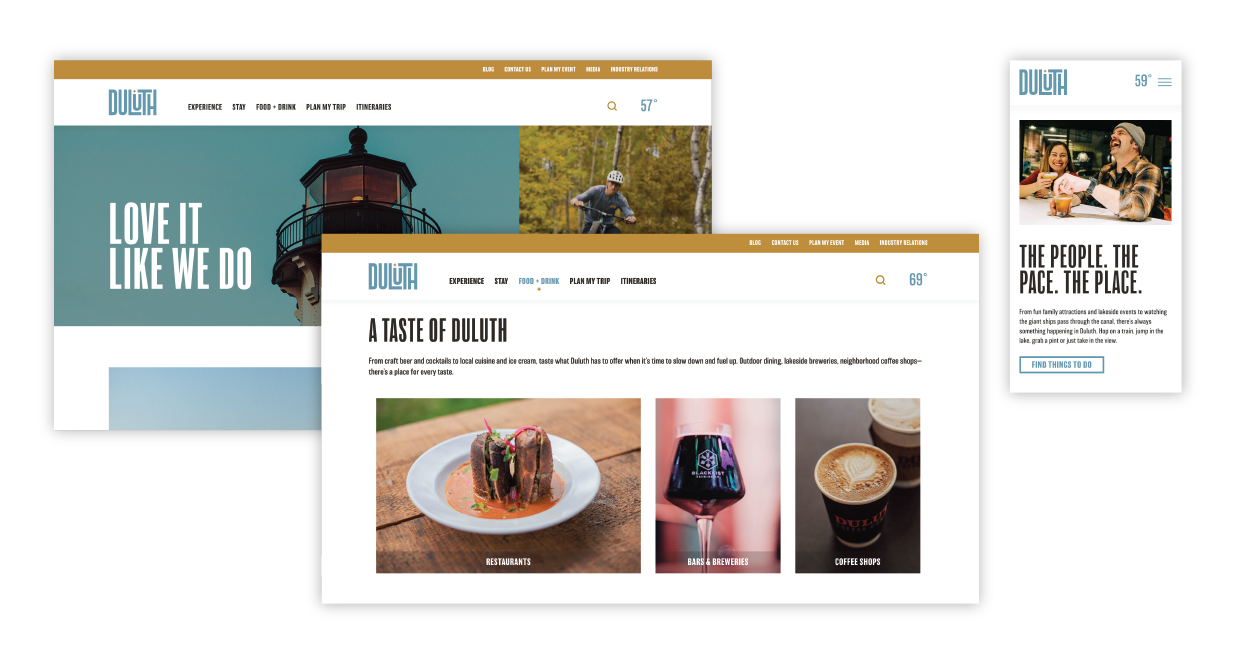 Duluth website pages