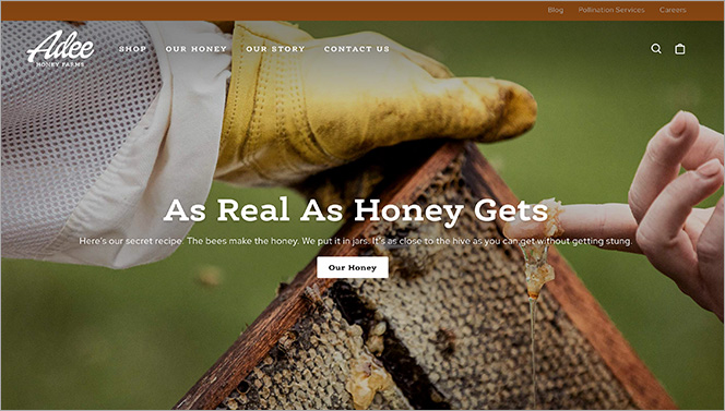 Adee Honey Homepage