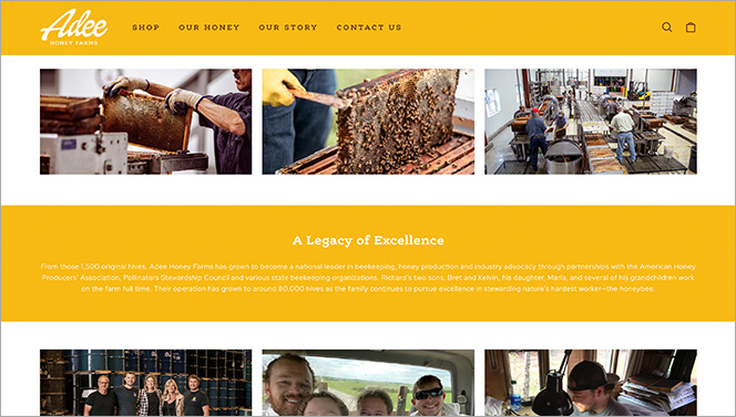 Adee Honey Webpage